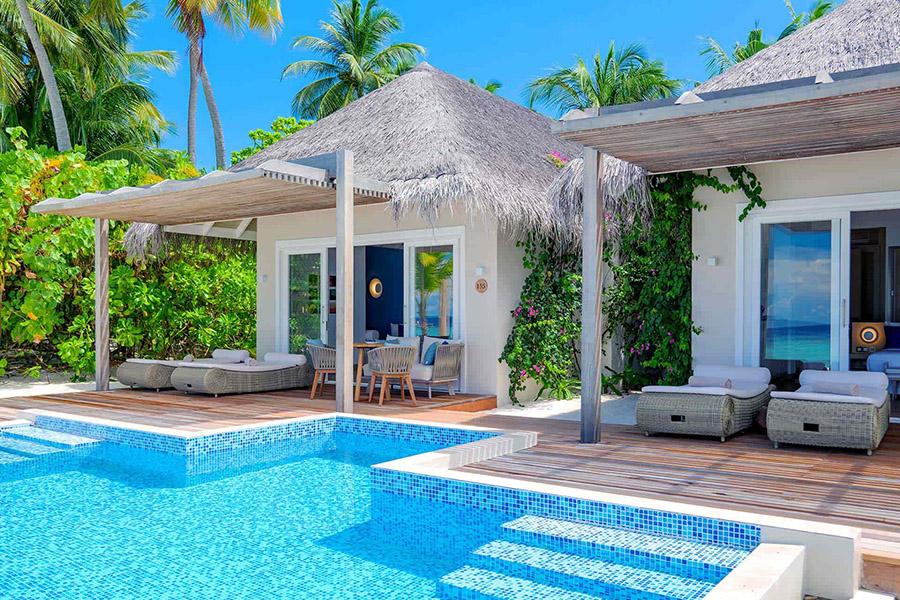 巴廖尼 - 两卧家庭海滩别墅 图片1 - Baglioni Resort Maldives Two Bedroom Family Beach Villa with Pool Photo 1