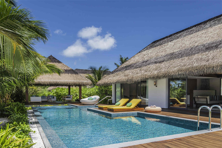 铂尔曼  - 双卧沙滩泳池别墅 图片1 - Pullman Maldives Maamutaa Resort Two Bedrooms Beach Pool Villa Photo 1