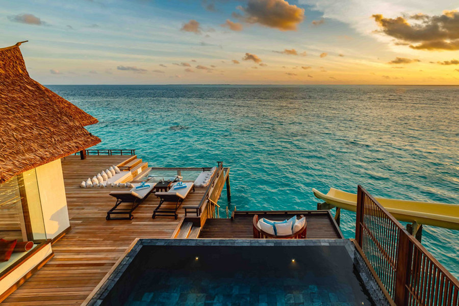 奥臻瑞泽铂丽富士 - 双卧滑梯日落海洋泳池套房图片2 - Ozen RESERVE Bolifushi Ocean Pool Reserve Sunset with Slide 2|BR Photo 2