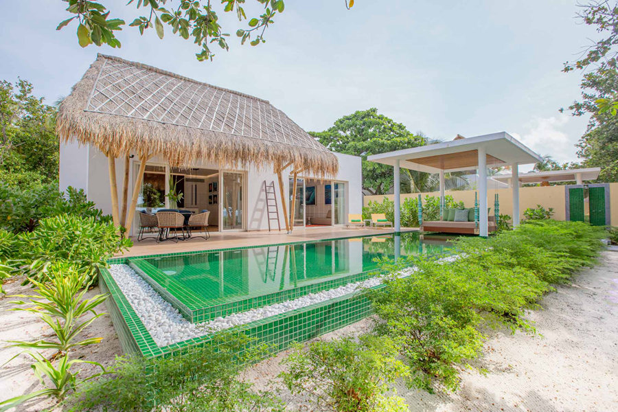 翡翠法斯曼度 - 豪华沙滩泳池别墅图片1 - Emerald Maldives Resort & Spa  Superior Beach Villa with Pool Photo 1