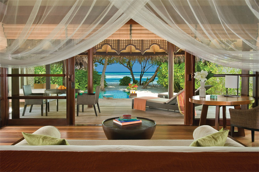 四季库达呼拉 - 沙滩泳池小屋(日落) 图片1 - Four Seasons Resort Maldives at Kuda Hura Sunset Beach Bungalow With Pool Photo 1