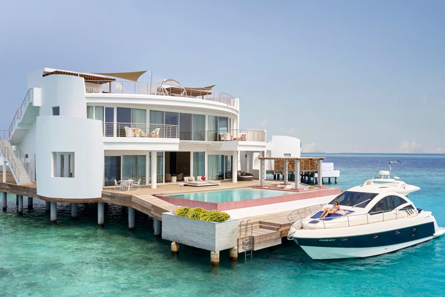 卓美亚 - 三卧水上泳池别墅图片1 - Jumeirah Maldives Ohahali Island Three Bedroom Water Retreat with Pool Photo 1