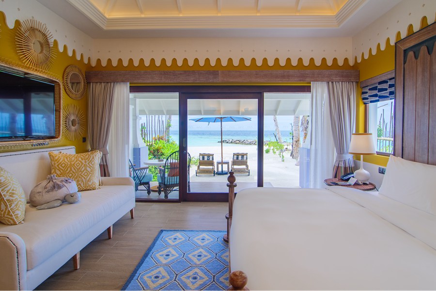 塞伊（希尔顿格芮） - 双卧家庭海滩客房图片4 - SAii Lagoon Maldives, Curio Collection by Hilton Two Bedroom Beach Villa Photo 4
