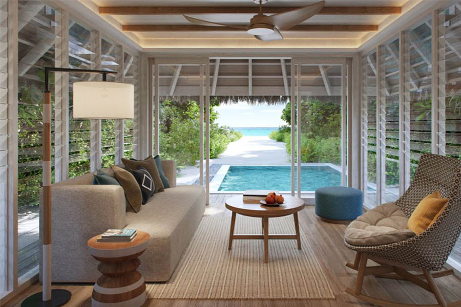 六善肯尼呼拉 - 豪华沙滩泳池别墅 图片3 - Six Senses Kanuhura Deluxe Beach Villa With Pool Photo 3