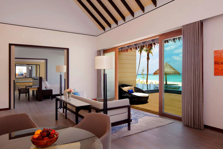 丽笙 - 双卧沙滩泳池套房（日落景观）图片4 - Radisson Blu Resort Maldives Beach Villa-2 Bedrooms-Pool& Sunset View Photo 4