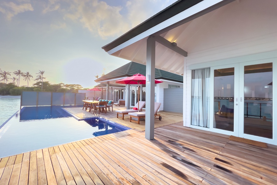 禧亚世嘉 - 三卧泄湖滑梯泳池别墅图片2 - Siyam World Maldives 3 Bedroom Lagoon Villa with Pool + Slide Photo 2