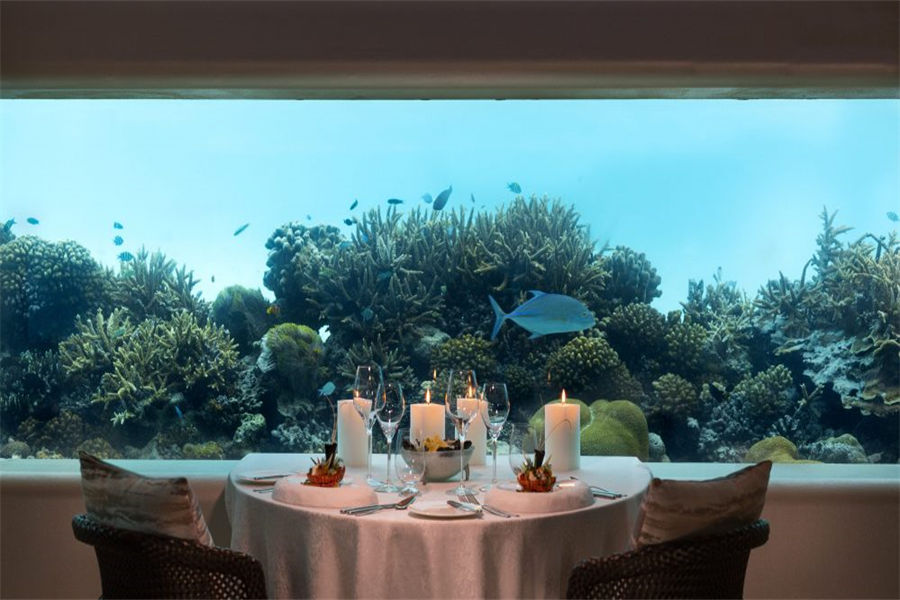 芙花芬 - 纬度4°水下餐厅图片1 -  Huvafen Fushi Spa Resort Maldives Immerse…Latitude 4° Photo 1