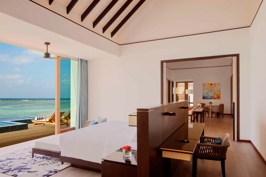 丽笙 - 三卧水上泳池别墅（泄湖景观/日落景观）图片3 - Radisson Blu Resort Maldives Overwater Villa -3 Bedrooms-Pool&Lagoon View/Sunset View Photo 3