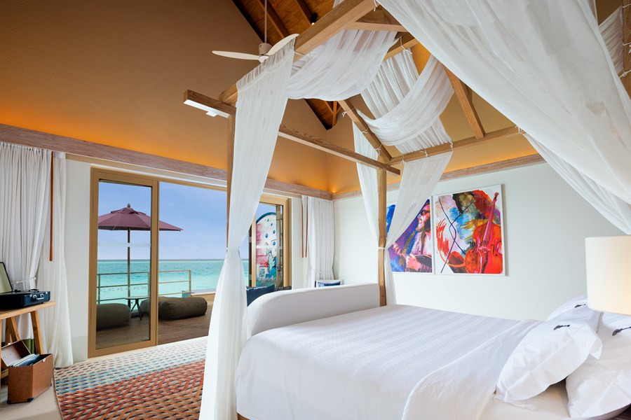 硬石 - 摇滚明星水上泳池别墅图片2 - Hard Rock Hotel Maldives Rock Star Pool Villa Photo 2