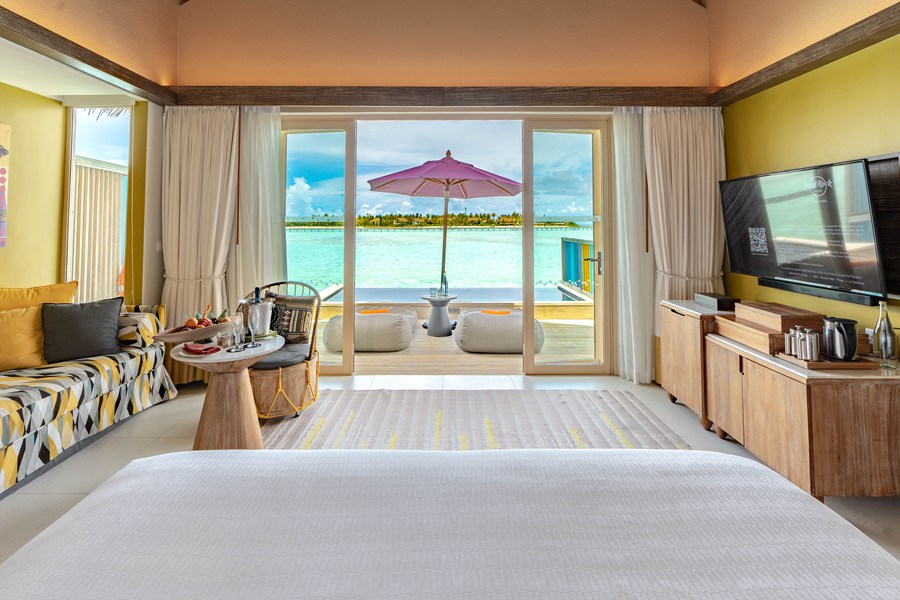 硬石 - 白金水上泳池别墅图片2 - Hard Rock Hotel Maldives Overwater Villa with Pool Photo 2