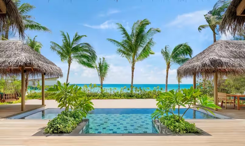 希尔顿阿明吉利 - 双卧沙滩泳池别墅图片4 - Hilton Maldives Amingiri Resort & SPA 2 Bedroom Beach Pool Villa Photo 4