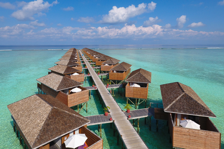 蜜月 - 按摩浴缸水上别墅图片1 -  Meeru Island Resort Jacuzzi Water Villa Photo 1