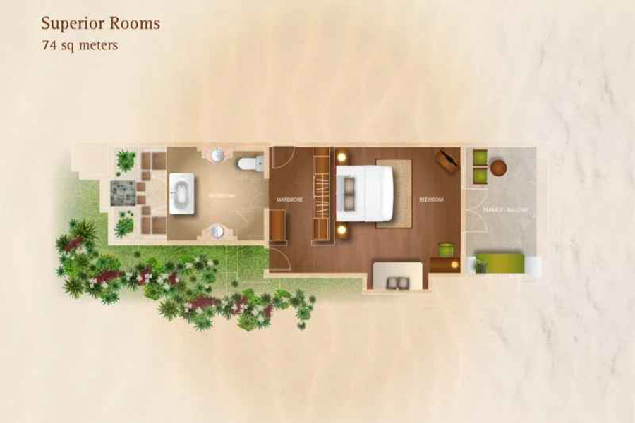 椰子岛 - 高级房图片4 - Kurumba Maldives  Superior Room Photo 4