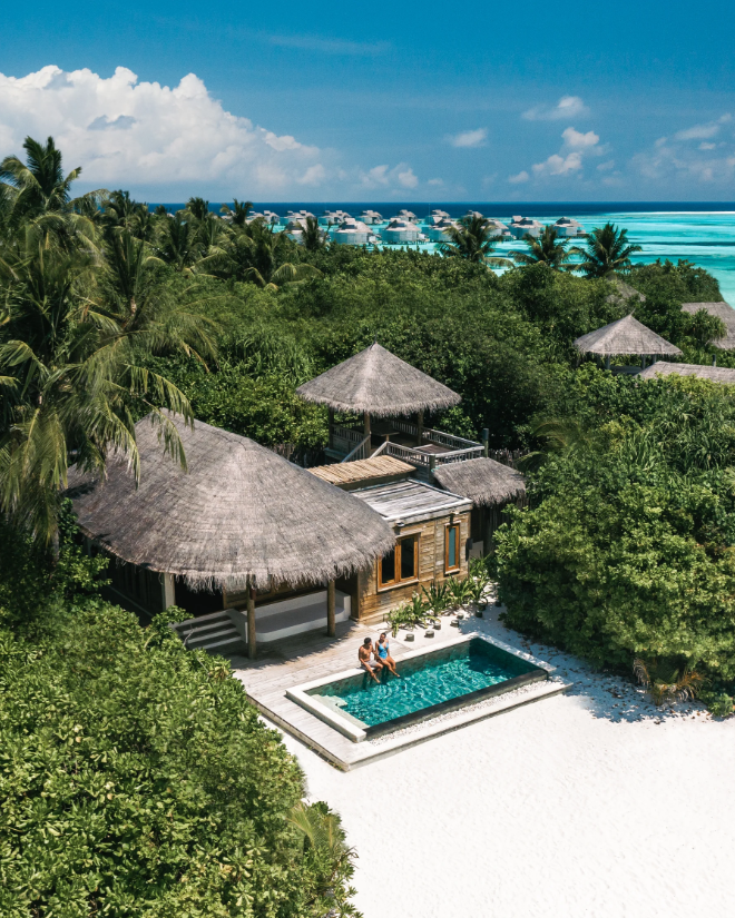 六善拉姆 - 家庭海景海滩别墅 - 带泳池图片4 - Six Senses Latitude Laamu Family Ocean Beach Villa with Pool Photo 4