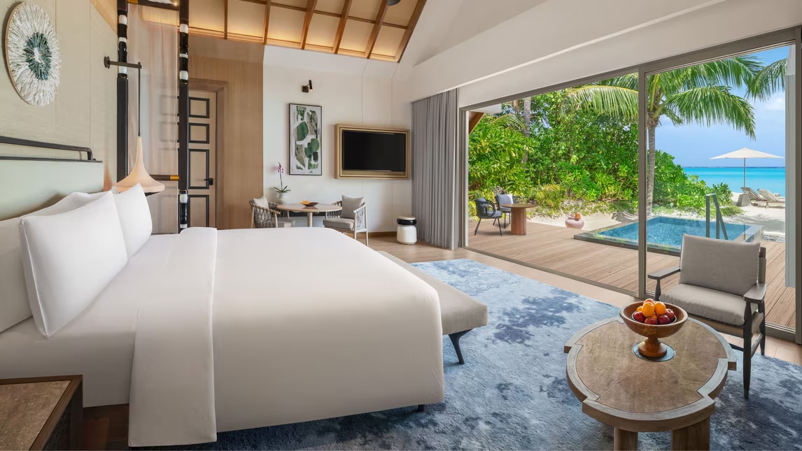 JW 万豪卡夫 - 日落海滩泳池别墅图片2 - JW Marriott Maldives Kaafu Atoll Island Resort Sunset Beach Pool Villa Photo 2