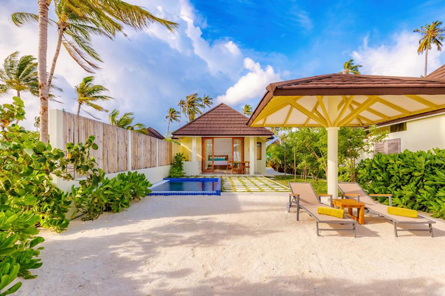 禧亚洛曼 - 洛曼沙滩泳池别墅图片1 - Sun Siyam Olhuveli Romantic beach villa with pool Photo 1