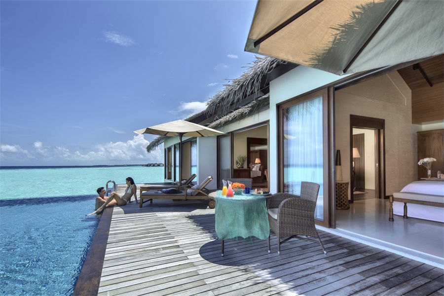 瑞喜敦F - 双卧水上泳池别墅图片1 - The Residence Maldives Falhumaafushi Two Bedroom Water Pool Villa Photo 1