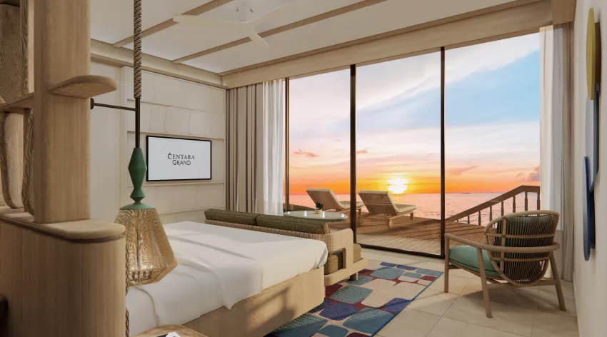 盛泰乐中央至尊 - 三卧日落水上泳池宅邸图片1 - Centara Grand Lagoon Three-Bedroom Sunset Overwater Pool Residence Photo 1