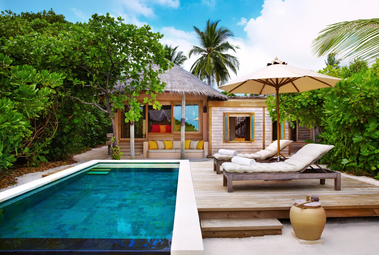 六善拉姆 - 家庭海景海滩别墅 - 带泳池图片2 - Six Senses Latitude Laamu Family Ocean Beach Villa with Pool Photo 2