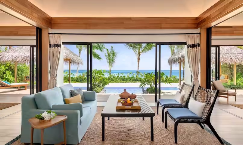 希尔顿阿明吉利 - 双卧沙滩泳池别墅图片2 - Hilton Maldives Amingiri Resort & SPA 2 Bedroom Beach Pool Villa Photo 2