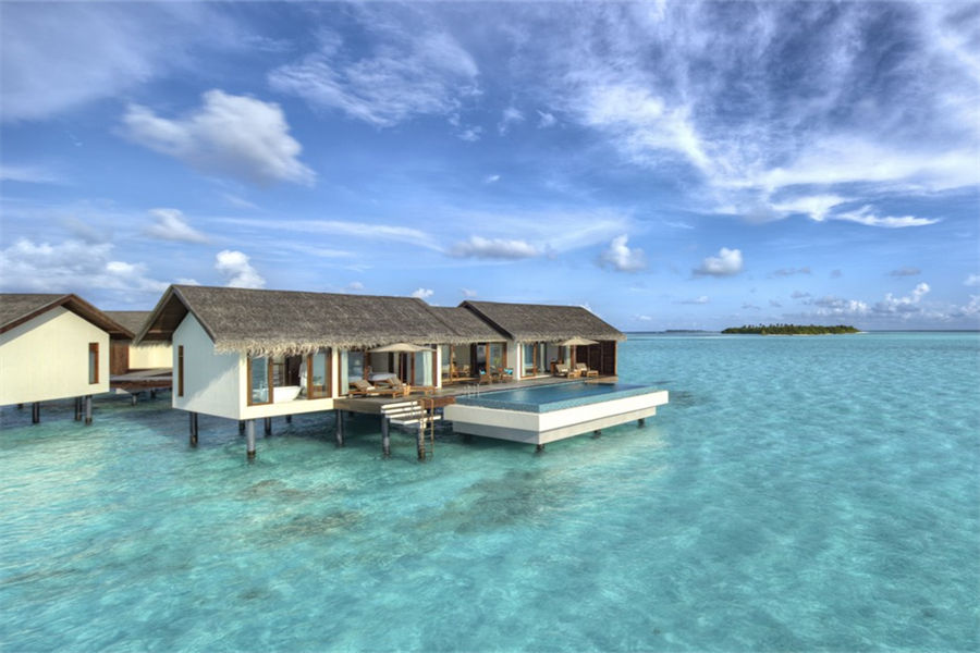 瑞喜敦F - 双卧水上泳池别墅图片2 - The Residence Maldives Falhumaafushi Two Bedroom Water Pool Villa Photo 2