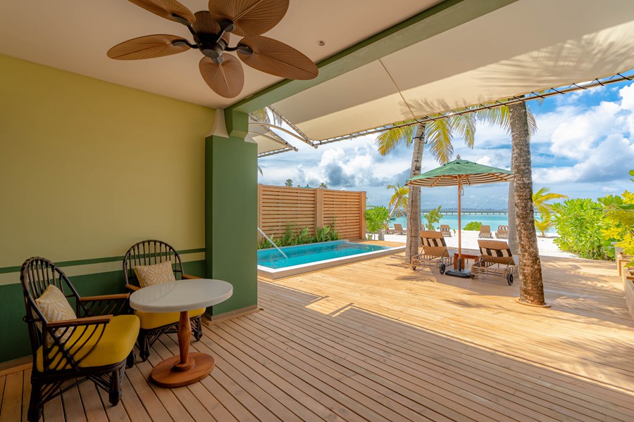 塞伊（希尔顿格芮） - 泳池海滩精致套房图片1 - SAii Lagoon Maldives, Curio Collection by Hilton Junior Beach Suite with Pool Photo 1