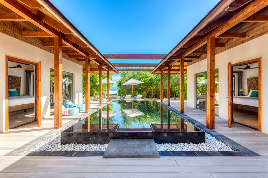 库勒迪瓦鲁 - 三居室海滩泳池住宅图片1 - Kuredhivaru Resort and Spa Three Bedroom Beach Residence With Pool Photo 1