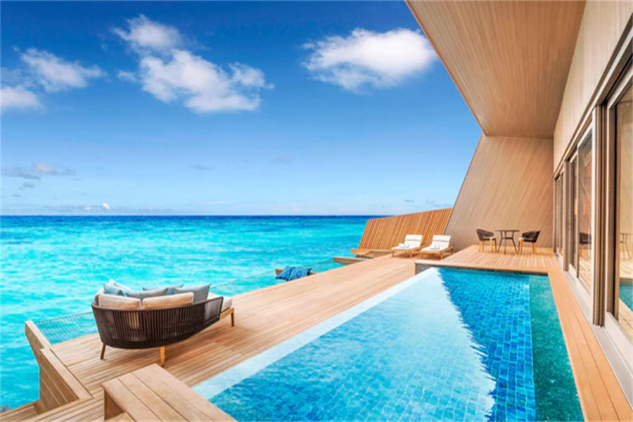 瑞吉 - 泻湖水上泳池别墅图片1 - The St. Regis Maldives Vommuli Resort Lagoon Overwater Villa with Pool Photo 1