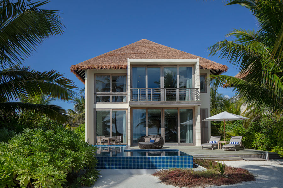 丽笙 - 复式双卧沙滩家庭别墅（日落景观）图片1 - Radisson Blu Resort Maldives 2 Storey Family Beach Villa-2 Bedrooms-Pool & Sunset View Photo 1