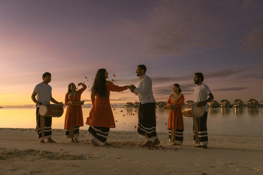 硬石 - 海滩婚礼图片1 - Hard Rock Hotel Maldives Wedding Photo 1
