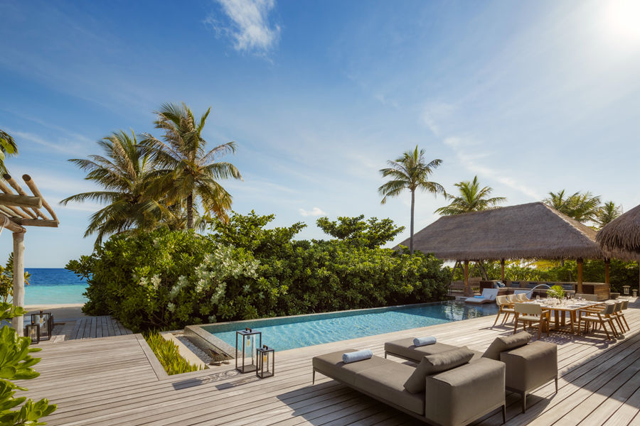 华尔道夫 - 高级三卧沙滩泳池别墅图片1 - Waldorf Astoria Maldives Ithaafushi  Three Bedroom Grand Beach Villa with Pool Photo 1