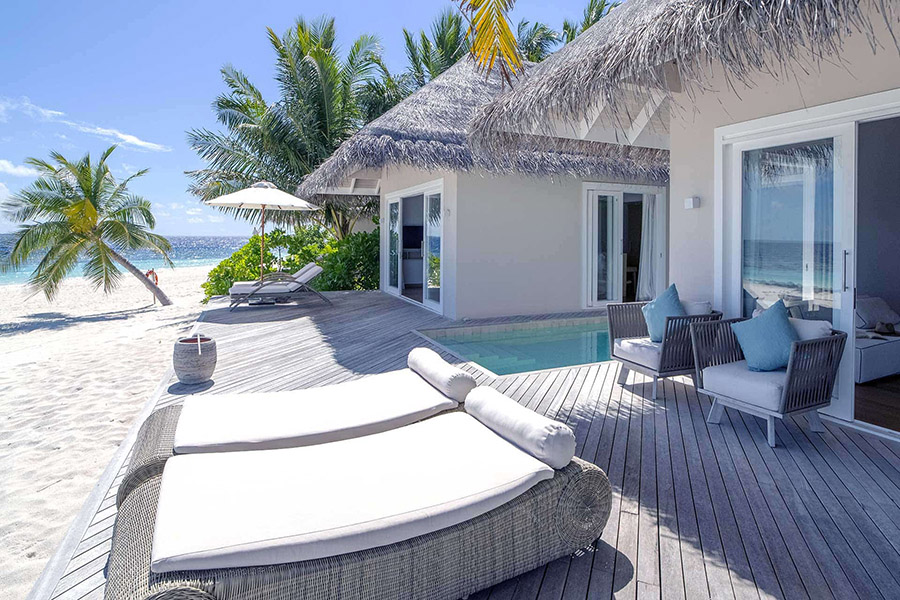 巴廖尼 - 豪华沙滩泳池套房图片4 - Baglioni Resort Maldives Deluxe Beach Suite with Pool Photo 4