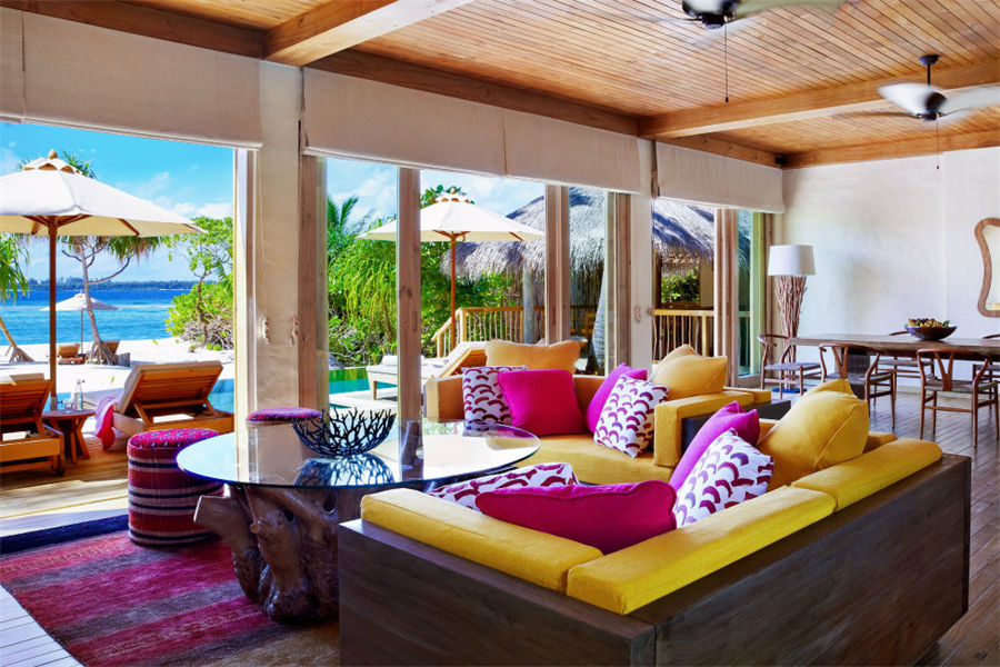 六善拉姆 - 双卧海洋沙滩泳池别墅图片2 - Six Senses Latitude Laamu Two-Bedroom Ocean Beach Villa with Pool Photo 2