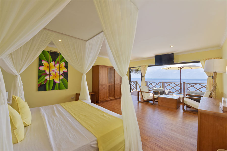 蓝色美人蕉 - 高级水上小屋图片1 - Thulhagiri Island Resort  Superio Water Bungalow Photo 1