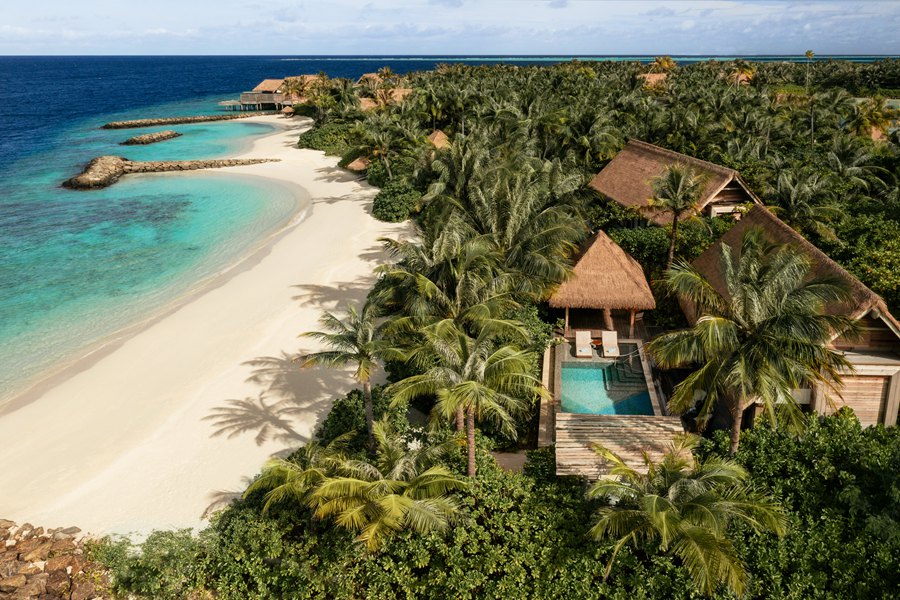 华尔道夫 - 高级沙滩泳池别墅（大床）图片2 - Waldorf Astoria Maldives Ithaafushi  King Grand Beach Villa with Pool Photo 2