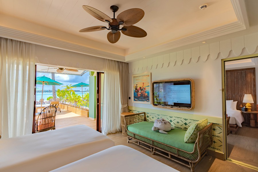 塞伊（希尔顿格芮） - 双卧家庭泳池海滩客房图片3 - SAii Lagoon Maldives, Curio Collection by Hilton Two Bedroom Family Beach Room with Pool Photo 3
