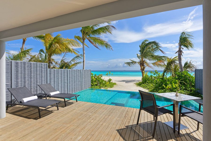 奥瑞格马富士瓦鲁 - 双卧沙滩泳池别墅图片2 - Outrigger Maldives Maafushivaru Resort Two Bedroom Beach Villa with Private Pool Photo 2
