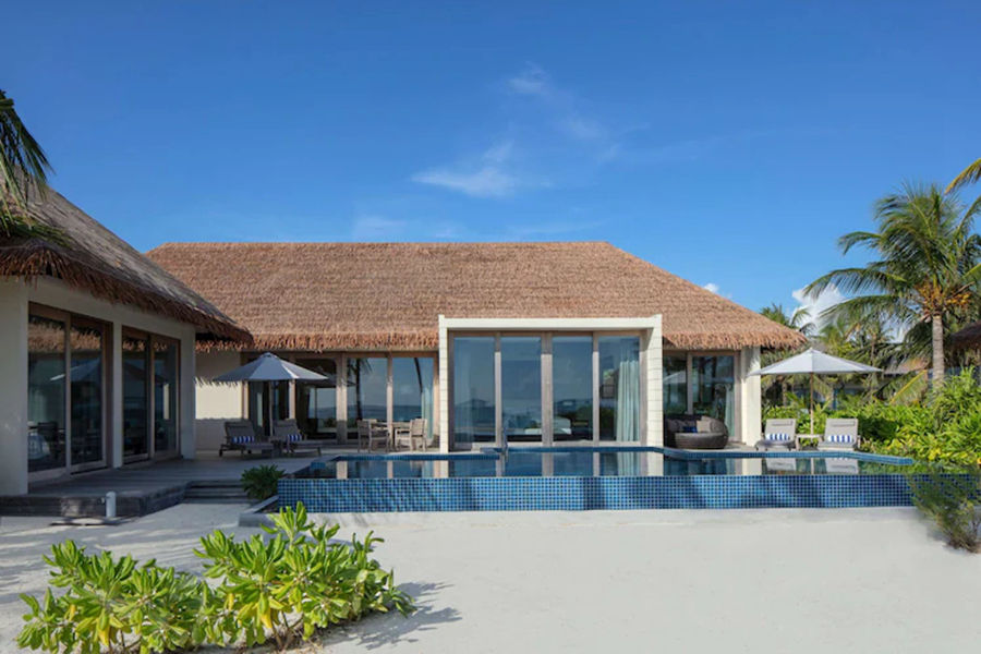 丽笙 - 三卧沙滩泳池套房(日落景观）图片1 - Radisson Blu Resort Maldives Beach Villa-3 Bedrooms Pool & Sunset View Photo 1