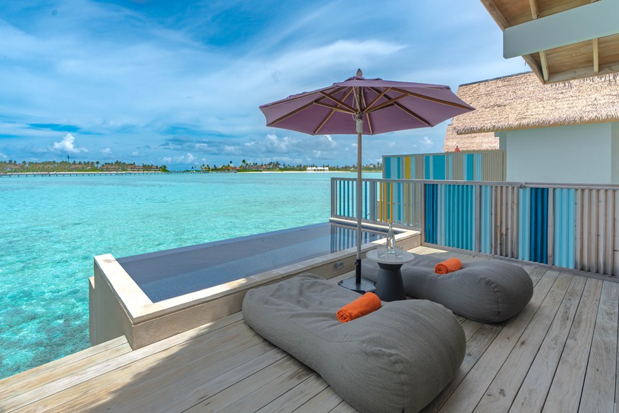 硬石 - 白金水上泳池别墅图片1 - Hard Rock Hotel Maldives Overwater Villa with Pool Photo 1