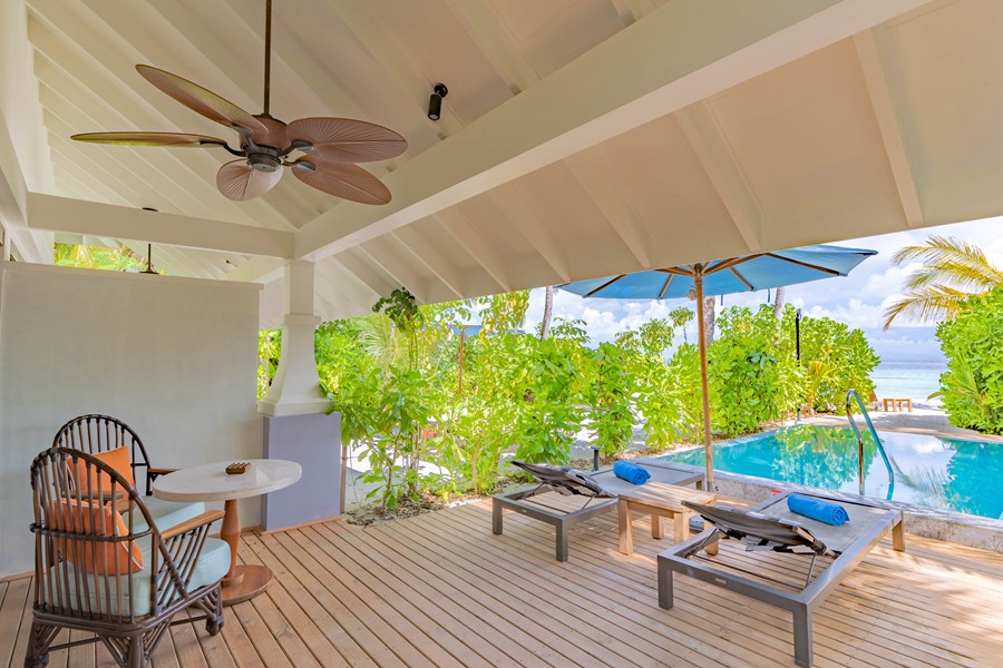 塞伊（希尔顿格芮） - 双卧家庭泳池海滩别墅图片2 - SAii Lagoon Maldives, Curio Collection by Hilton Two Bedroom Beach Villa with Pool Photo 2