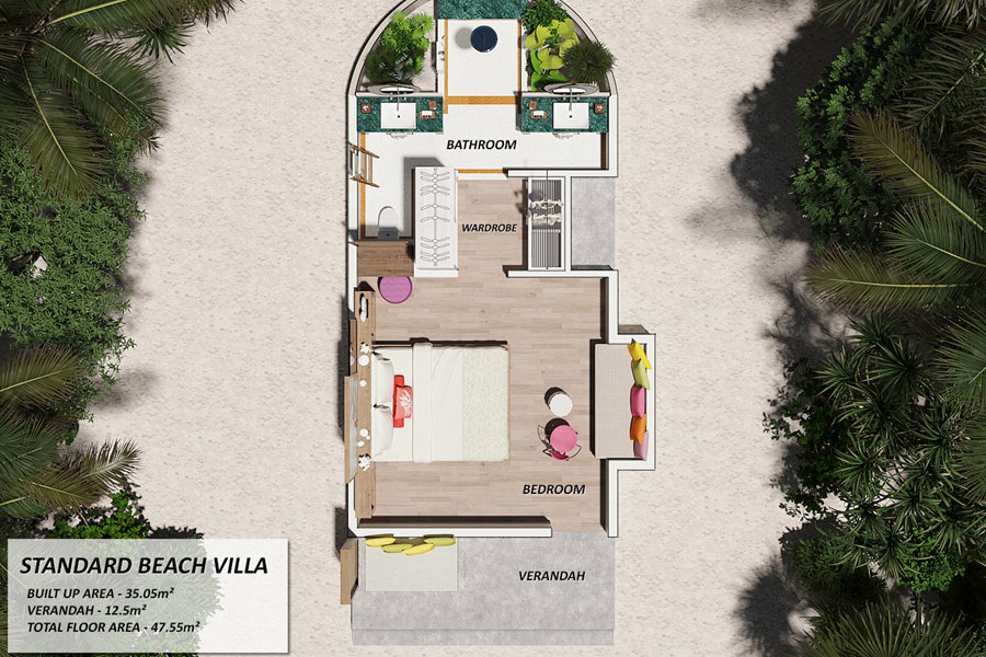 奥露艾拉富士 - 沙滩别墅图片4 -  OBLU XPERIENCE Ailafushi Beach Villa Photo 4