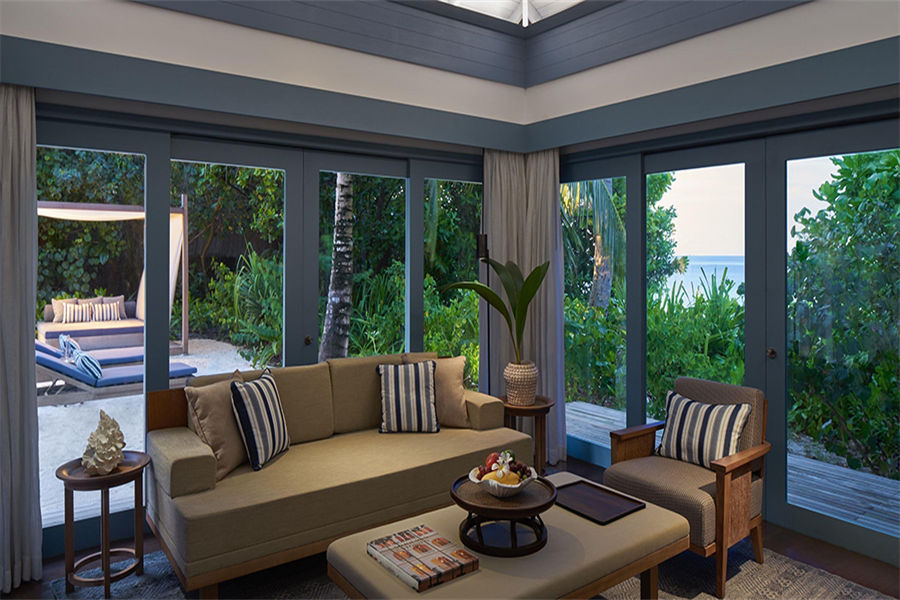 莱佛士 - 日落沙滩泳池别墅图片2 - Raffles Maldives Meradhoo Deluxe Beach Villa With Pool Photo 2
