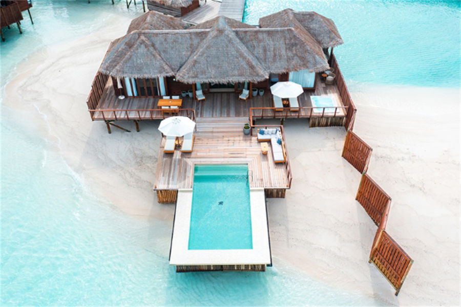 港丽 - 双卧伦格里泳池海洋阁图片1 - Conrad Maldives Rangali lsland Two Bedroom Rangali Ocean Pavilion With Pool Photo 1