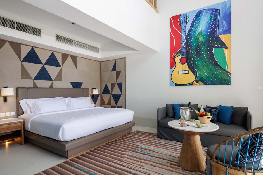 硬石 - 2卧复式白银家庭套房图片3 - Hard Rock Hotel Maldives Family Studio Master Bedroom Photo 3
