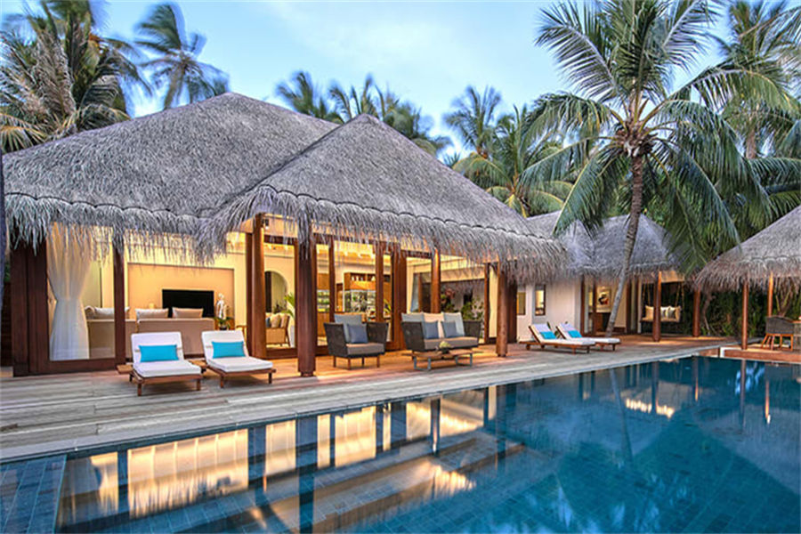 安纳塔拉吉哈瓦岛 - 四卧室沙滩泳池住宅图片1 - Anantara Kihavah Villas Four Bedroom Beach Pool Residence Photo 1