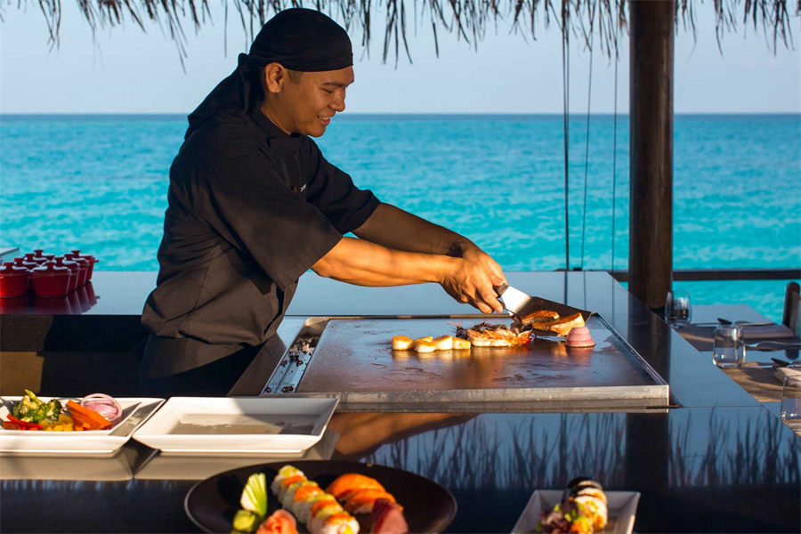 维拉沙鲁 - Teppanyaki日本餐厅图片2 - Velassaru Maldives Resort Teppanyaki Photo 2