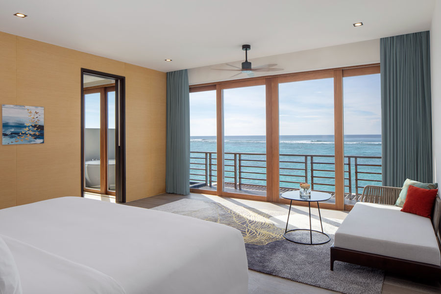 丽笙 - 复式总统水上别墅（三卧）图片4 - Radisson Blu Resort Maldives Presidential Overwater Villa 3 Bedrooms-Pool  Photo 4