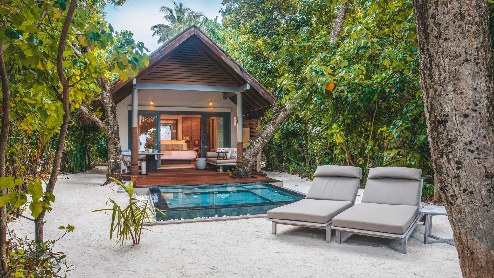 瓦卡鲁 - 沙滩别墅-带小型泳池图片1 - Vakkaru Maldives Beach Villa with Plunge Pool Photo 1