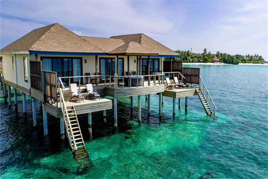 瑞提法鲁 - 带水疗浴缸的双卧水上套房图片1 - Reethi Faru Resort Two Bedroom Water Villa Suites With Spa Tub Photo 1