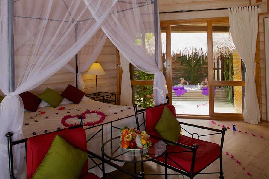 古丽都 - 带按摩浴缸的沙滩别墅图片1 - Kuredu lsland Resort & Spa  Jacuzzi Beach Villa Photo 1